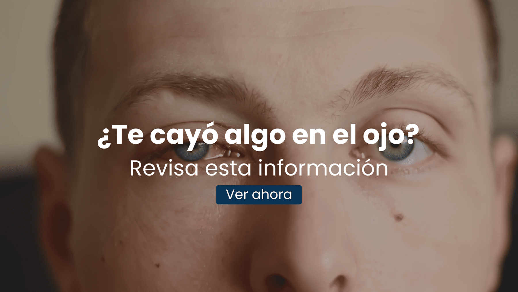 ¿Qué hacer si te cae una sustancia en los ojos?