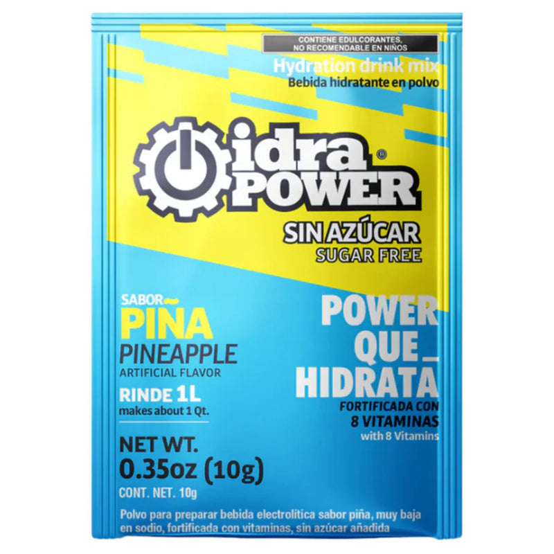 Bebidad Hidratante Idrapower Sin Azúcar, 10gr - Rinde 1 Litro - Sabor a Seleccionar