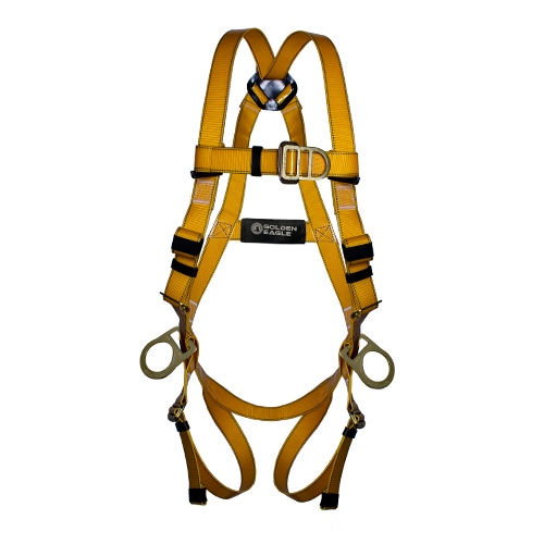 Arnés de Cuerpo Completo 4 Anillos D ANSI Z359.11 — Golden Eagle PC100K-P2PD-PU