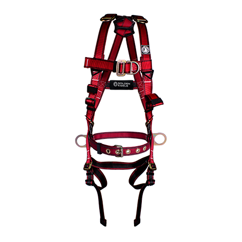 Arnés de Cuerpo Completo Multipropósito 6 Anillos D ANSI Z359.11 — Golden Eagle PC100K-P5