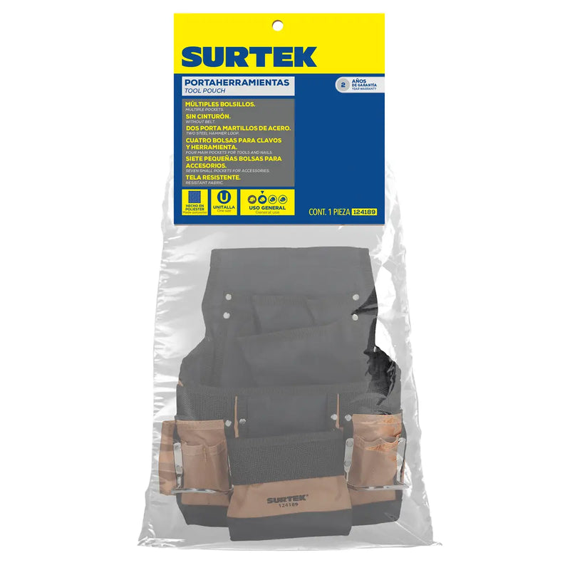 Portaherramientas 13 Bolsillos Poliéster - Surtek 124189