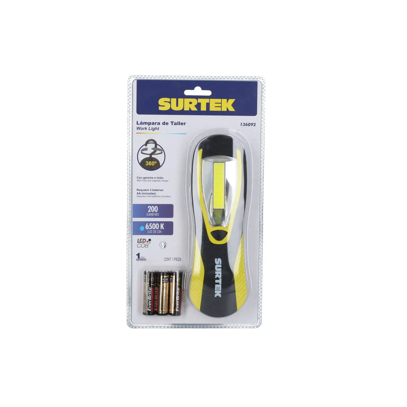 Lámpara De Taller 200 Lúmenes Con Imán - SURTEK 136092