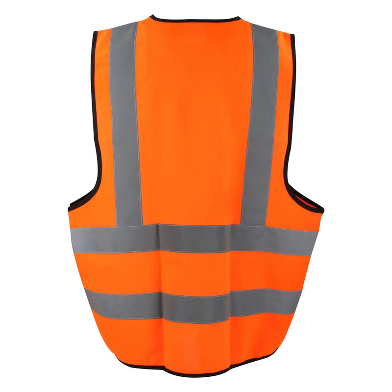 Chaleco De Seguridad Con Cintas Reflejantes Plateadas Surtek