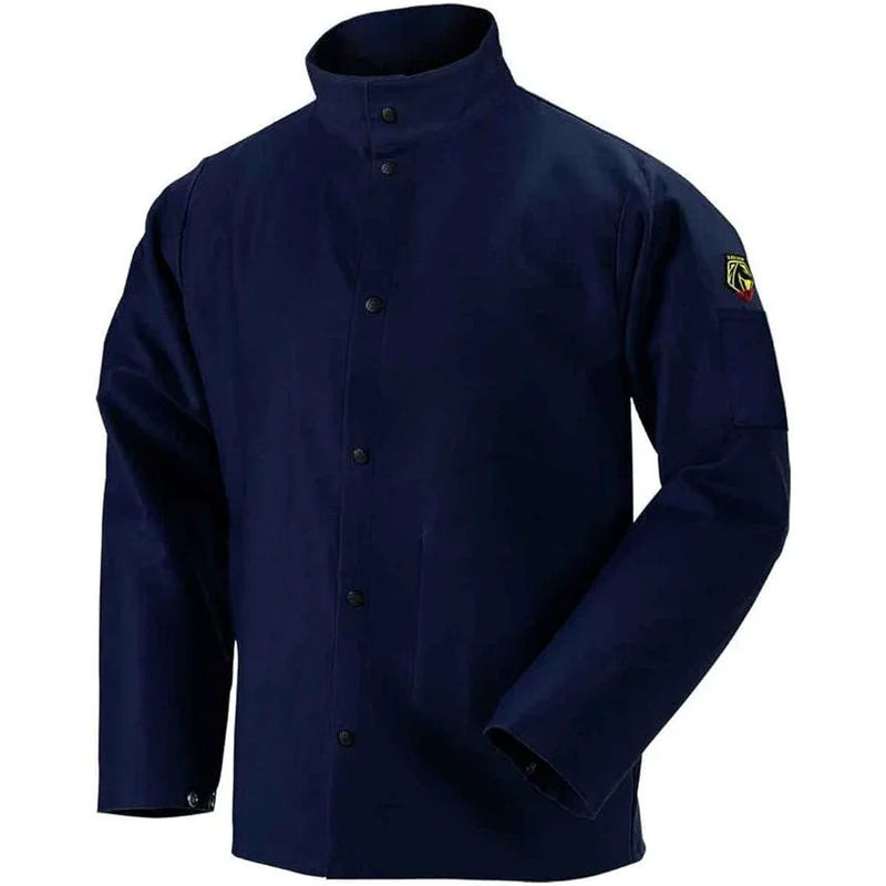 Chaqueta Para Soldador Azul Marino TruGuard - Black Stallion FN9-30C