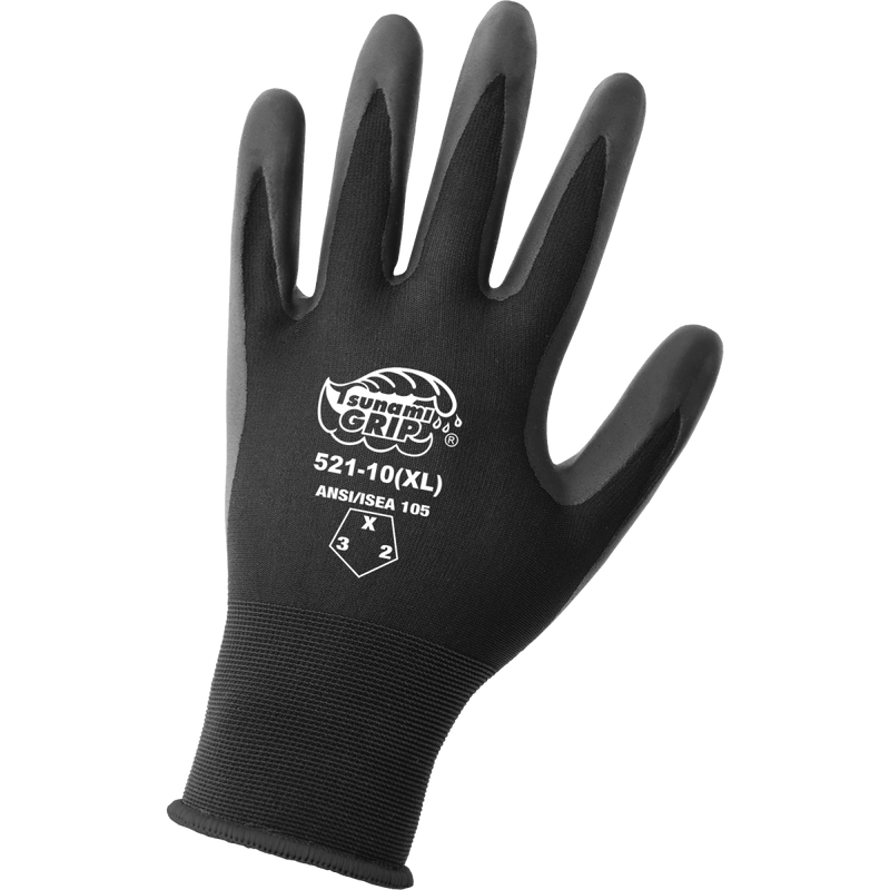 Guantes de Uso General Nylon 21G Recubrimiento Nitrilo Espuma FDA ESD — Global Glove Tsunami Grip 521