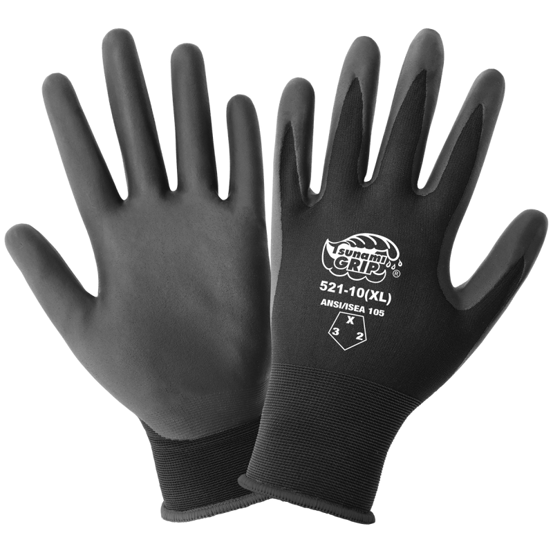 Guantes de Uso General Nylon 21G Recubrimiento Nitrilo Espuma FDA ESD — Global Glove Tsunami Grip 521