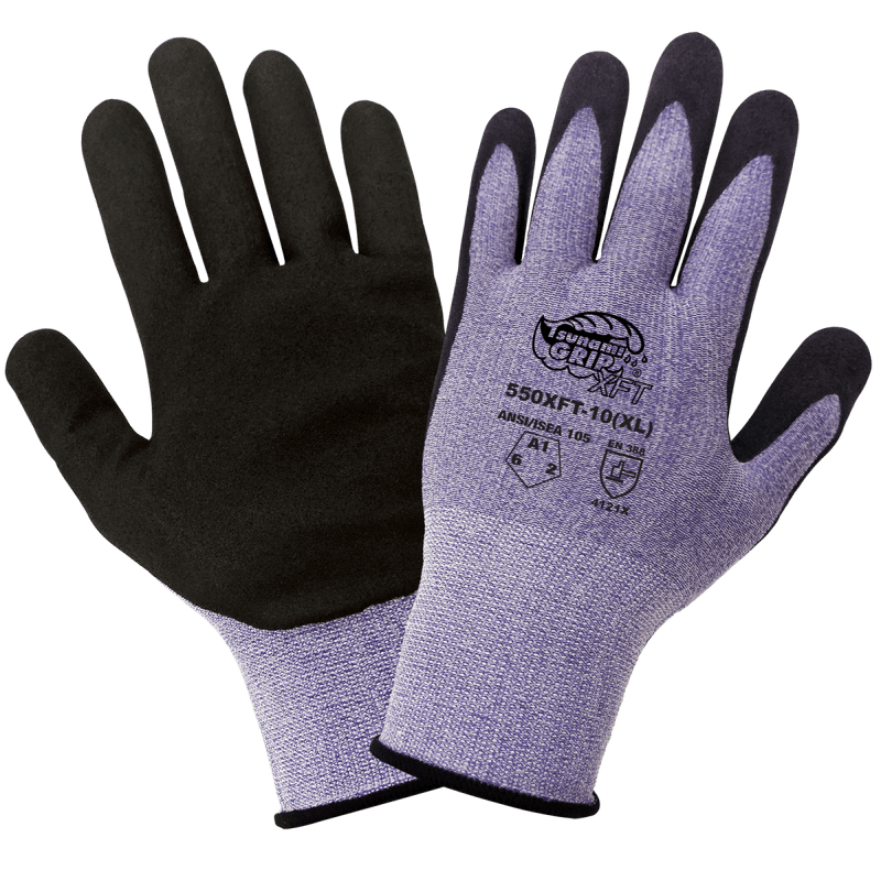 Guantes Antiestáticos ESD Corte A1 XFT Nitrilo 13G — Global Glove 550XFT