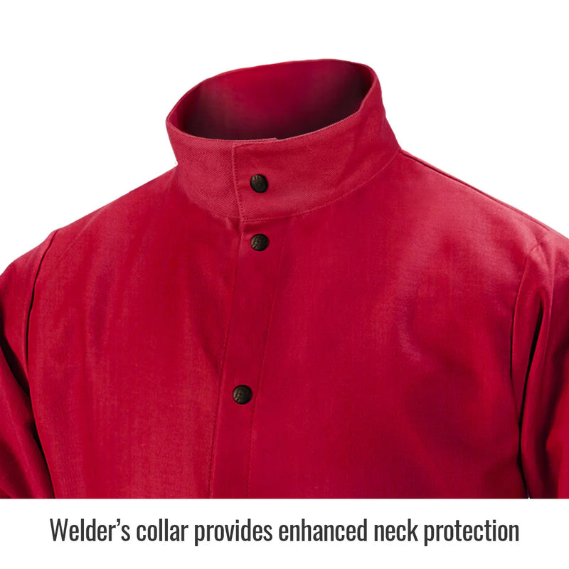 Chaqueta Para Soldador Roja TruGuard Black Stallion FR9-30C