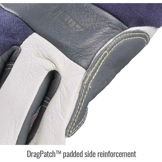 Guante Para Soldadura TIG de Algodón FR y Piel de Cabra Premium - Black Stallion T50