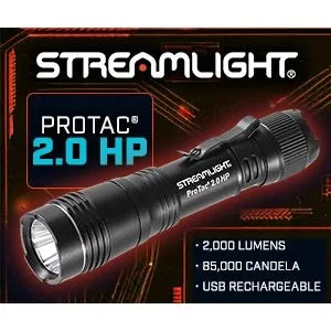 Linterna Streamlight ProTac 2.0 HP Recargable - 2000 Lúmenes