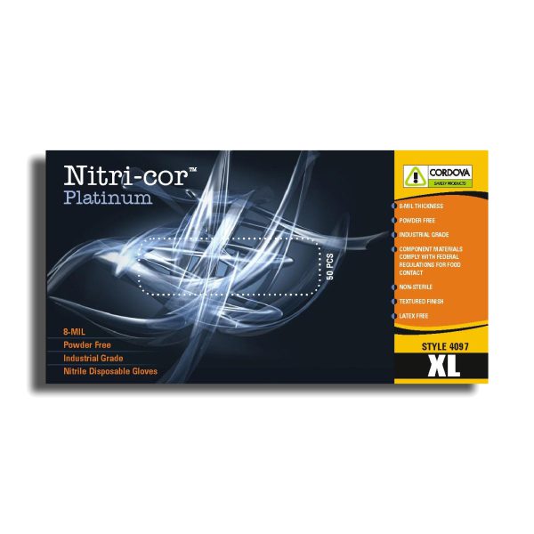 Guantes Desechables de Nitrilo 8-mil Alimentos — Cordova Nitri-Cor 4097