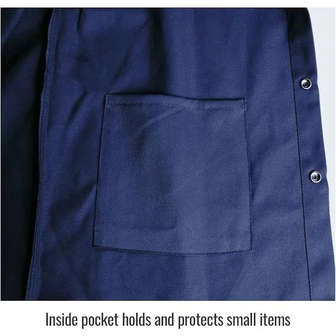 Chaqueta Para Soldador Azul Marino TruGuard - Black Stallion FN9-30C