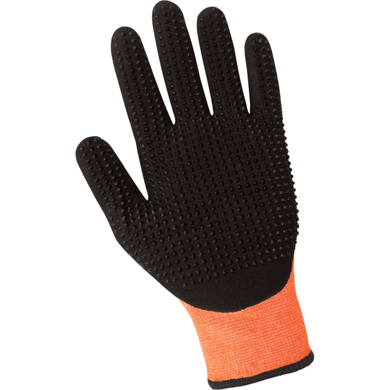 Guantes Anti-Corte A2 Nitrilo Punteado Alta Visibilidad — Global Glove Tsunami Grip 801