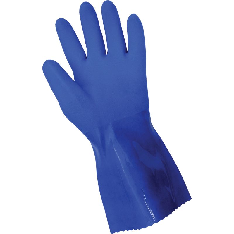 Guantes Resistentes a Químicos PVC Triple Capa 12" Corte A1 — Global Glove FrogWear 8660