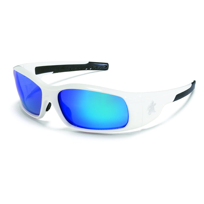 Lentes De Seguridad MCR SAFETY SR128B Espejo Diamante Azul