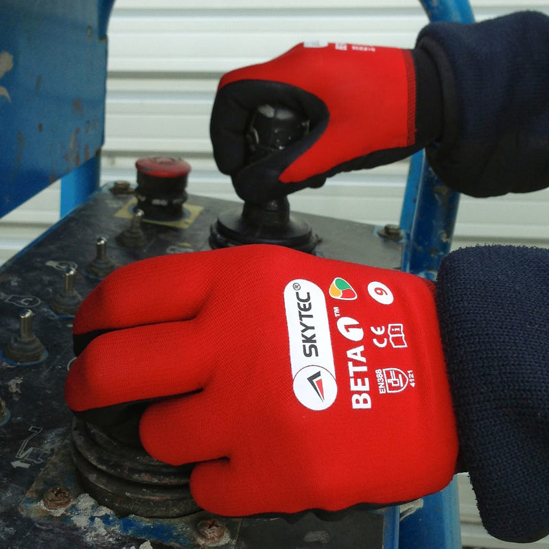 Guantes Recubrimiento Nitrilo Corte A1 18 Gauge — Skytec Beta 1 SKY50