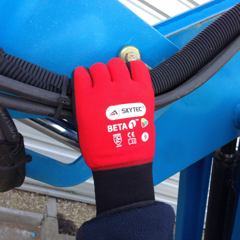 Guantes Recubrimiento Nitrilo Corte A1 18 Gauge — Skytec Beta 1 SKY50