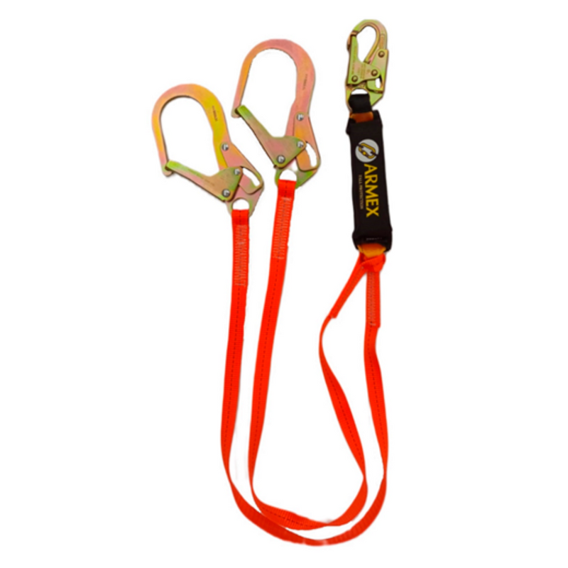 Línea De Vida Doble 1.80 M Ganchos Grandes - Armex AR-AMBP2G