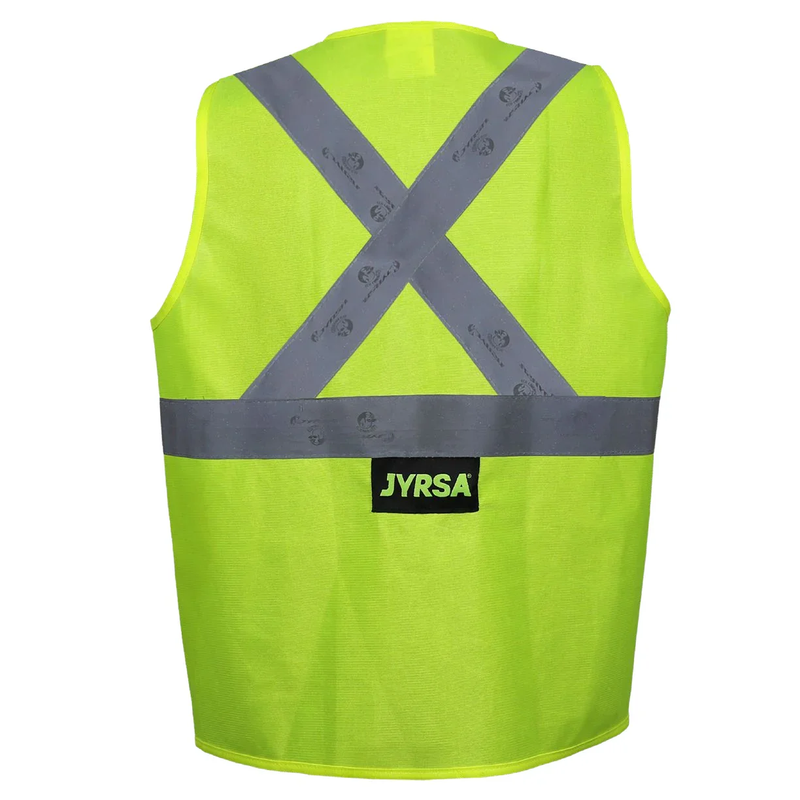 Chaleco Alta Visibilidad de Poliester ANSI Tipo R Clase 2 - JYRSA SR-1020 / ECO-1020