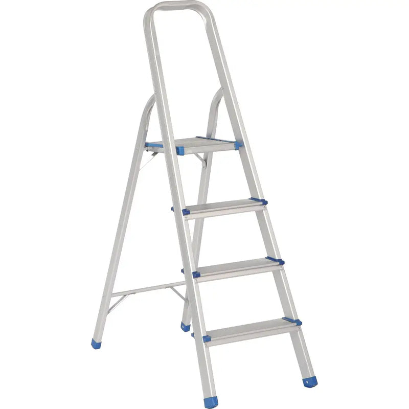Escalera Plegable Tipo Taburete De Aluminio Con 4 Peldaños 128 cm | 160 kg | Surtek ETTA4