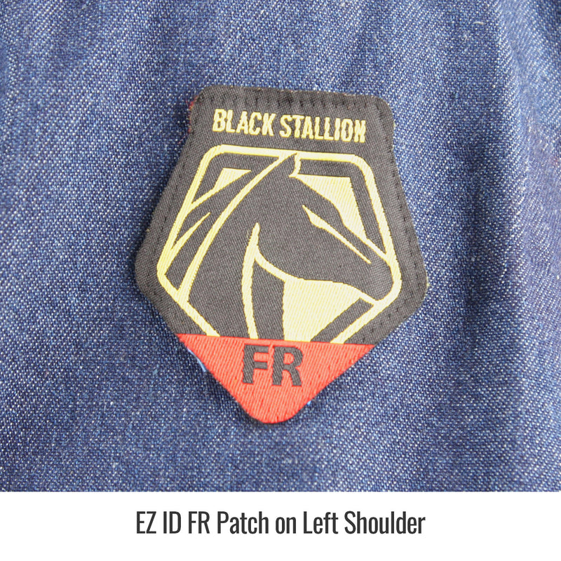 Camisa FR BLACK STALLION FS8-DNM Mezclilla 8 Oz