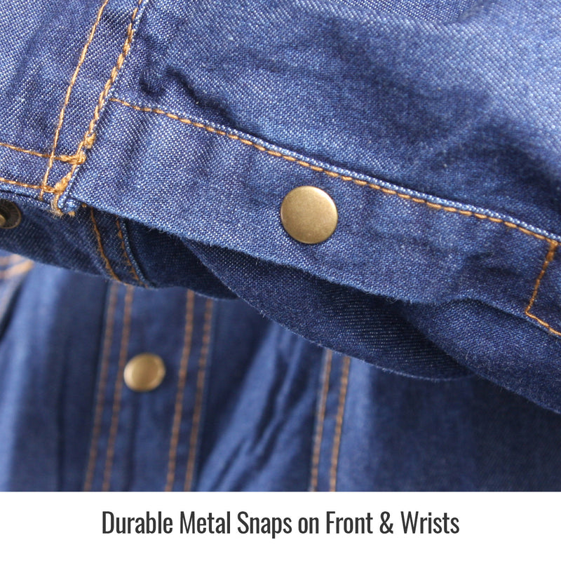 Camisa FR BLACK STALLION FS8-DNM Mezclilla 8 Oz