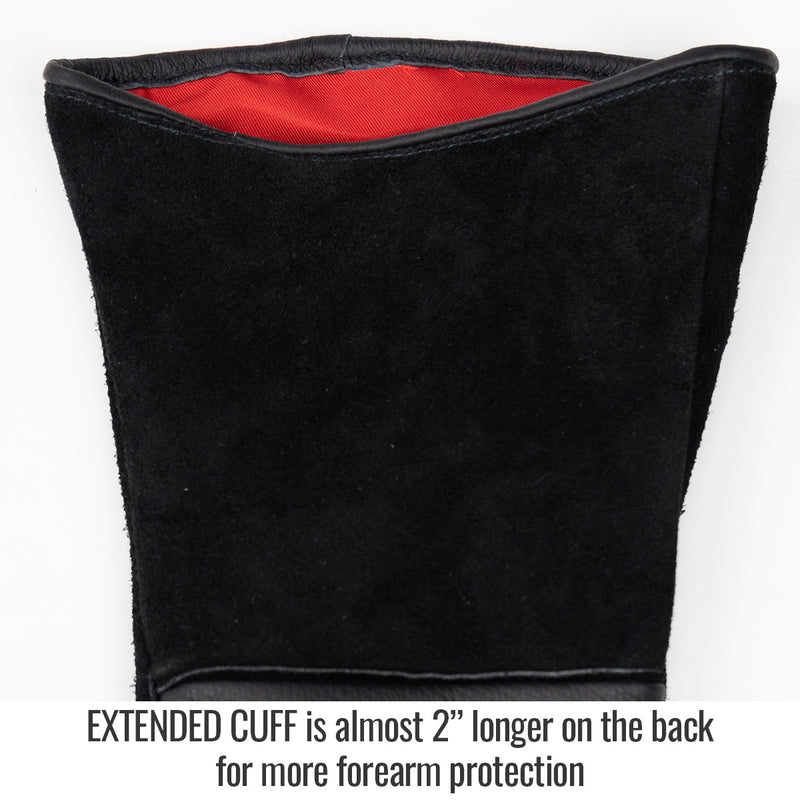 Guantes Soldador BLACK STALLION GS3030-BK Con Puño Extendido