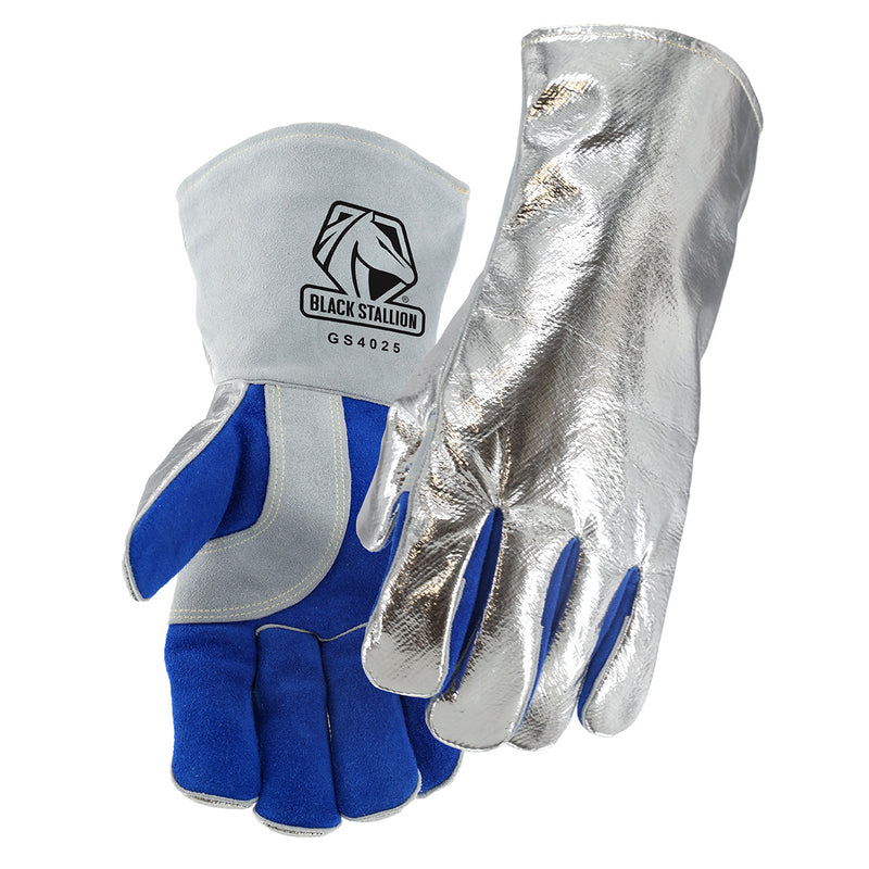 Guantes Para Soldador Black Stallion GS4025-AB Aluminizados 14"