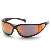 Lentes de Seguridad EXETER - Mica Rojo Espejo Anti Empaño - Pyramex SB5155DT - DIBAMEX