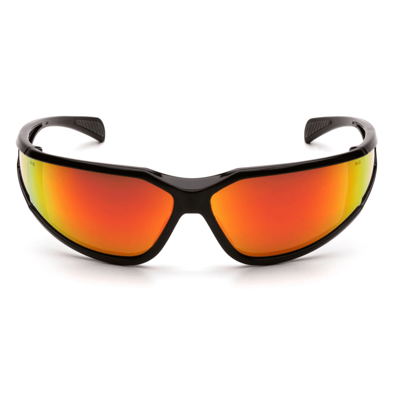 Lentes de Seguridad EXETER - Mica Rojo Espejo Anti Empaño - Pyramex SB5155DT - DIBAMEX