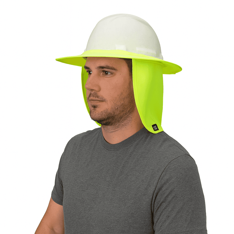 Protector de Cuello Alta Visibilidad Pyramex HPSHADEC30 – UPF 50+ para Casco de Ala Completa