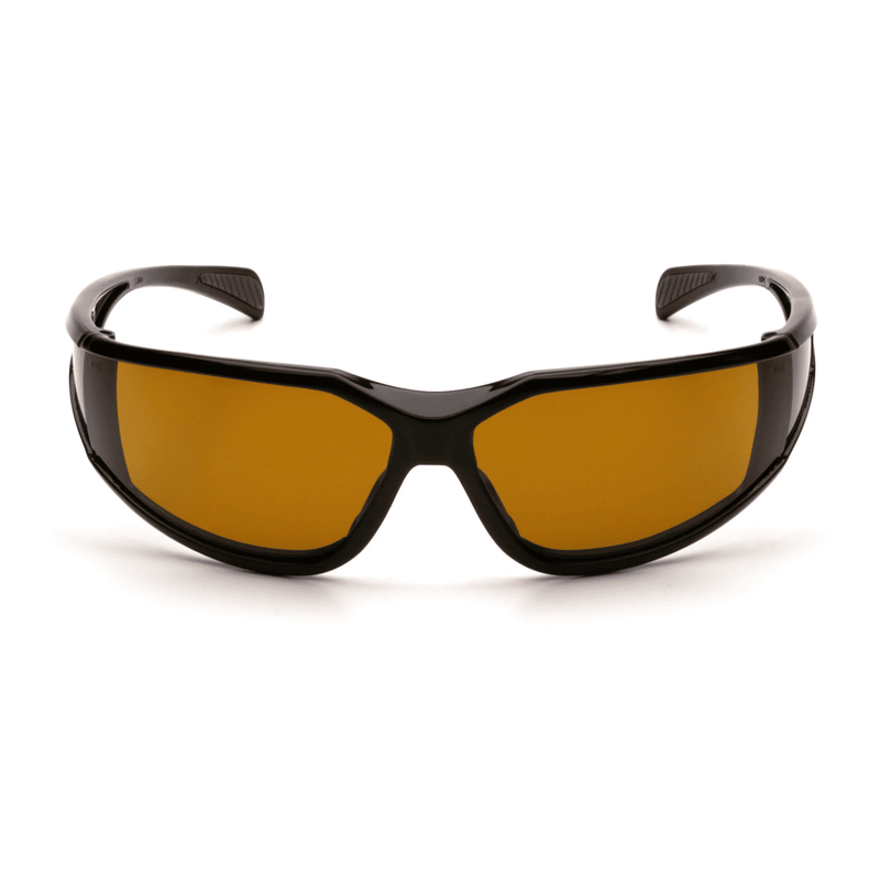 Lentes de Seguridad EXETER Para Tiro - Mica Ambar Anti Empaño - Pyramex SB5133DT - DIBAMEX