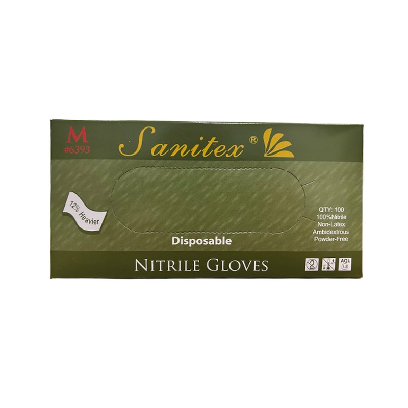 Guantes de Nitrilo Sin Polvo 4.5 mil Grosor Life Guard Sanitex 6390
