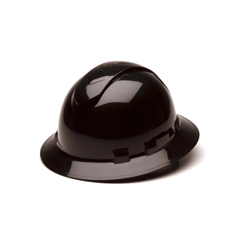 Casco de Seguridad RIDGELINE Ala Ancha Negro Ventilado - Pyramex HP54111V