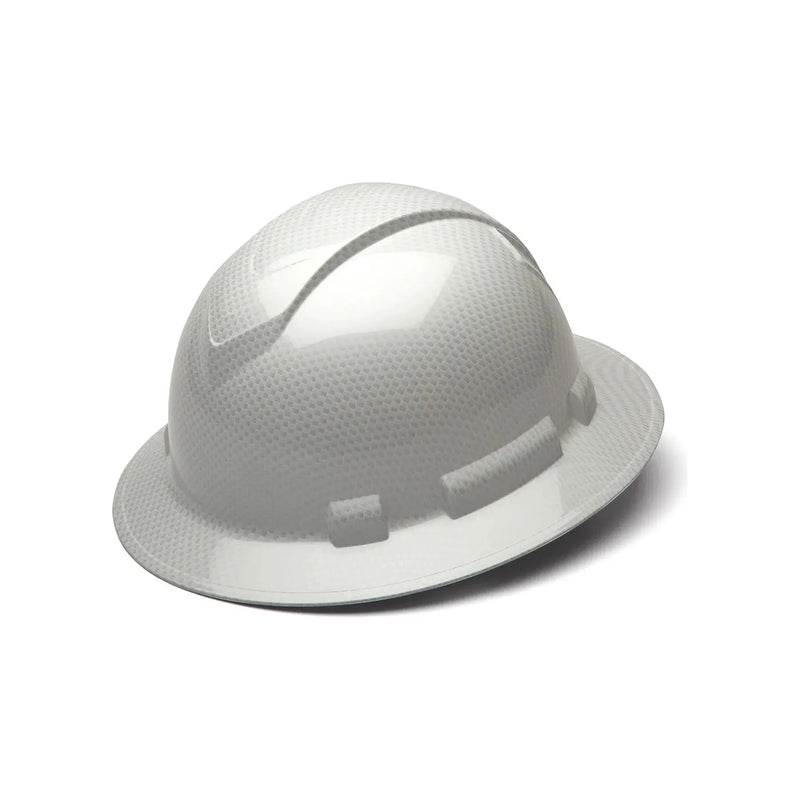 Casco de Seguridad RIDGELINE Ala Ancha Patrón Blanco Grafito Brillante - Pyramex HP54116S