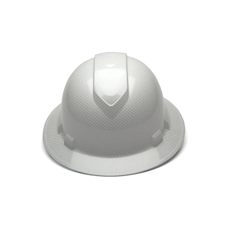 Casco de Seguridad RIDGELINE Ala Ancha Patrón Blanco Grafito Brillante - Pyramex HP54116S