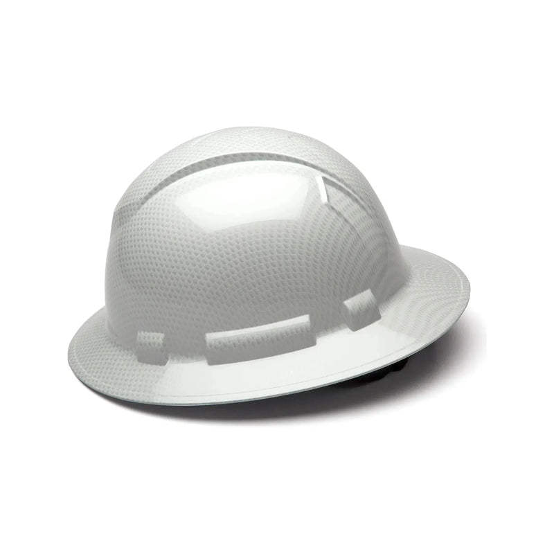 Casco de Seguridad RIDGELINE Ala Ancha Patrón Blanco Grafito Brillante - Pyramex HP54116S