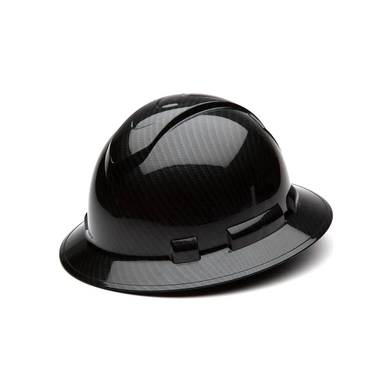 Casco de Seguridad RIDGELINE Ala Ancha Patrón Negro Grafito Brillante - Pyramex HP54117S