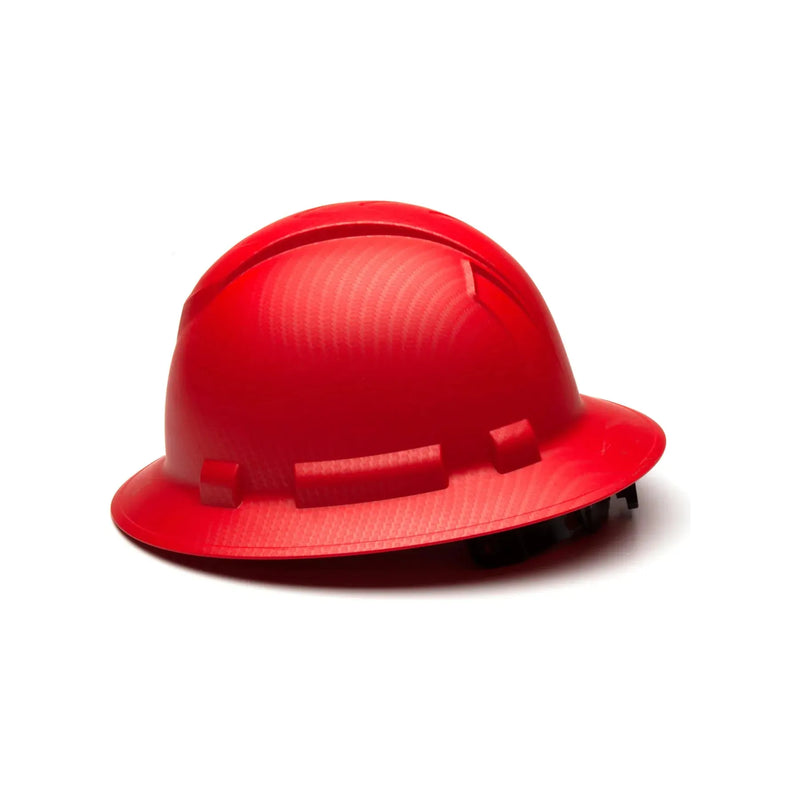 Casco de Seguridad RIDGELINE Ala Ancha Rojo Grafito Mate- Pyramex HP54121