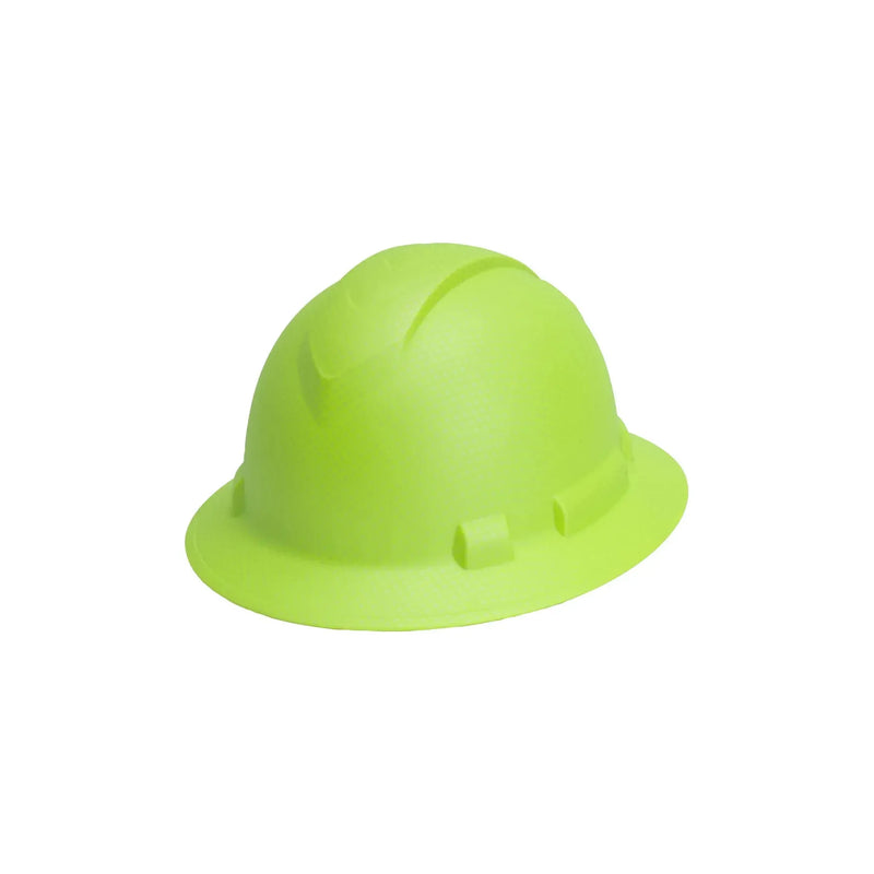 Casco de Seguridad Ala Ancha RIDGELINE Patrón Verde Alta Visibilidad - Pyramex HP54124