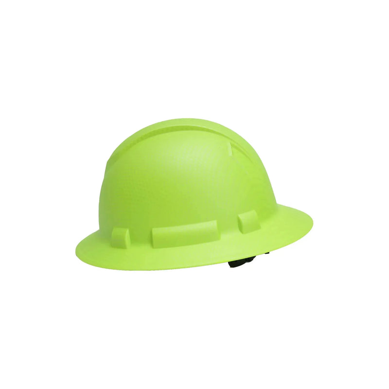 Casco de Seguridad Ala Ancha RIDGELINE Patrón Verde Alta Visibilidad - Pyramex HP54124