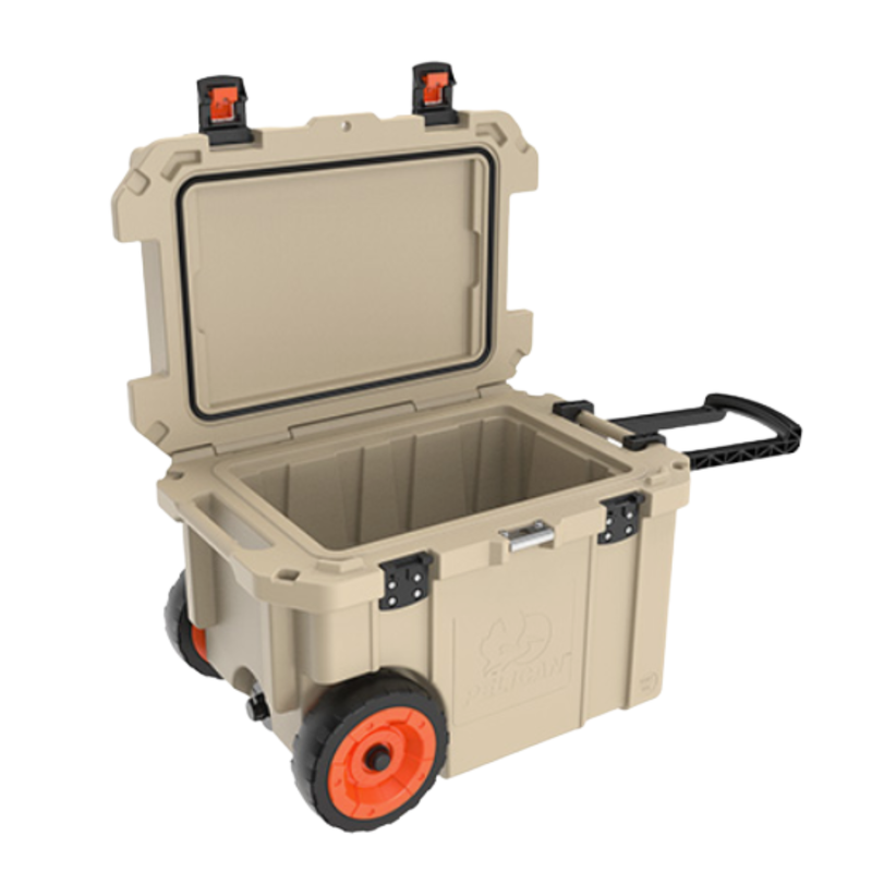 Pelican 45QW Elite Hielera Con Ruedas 45QT Tan