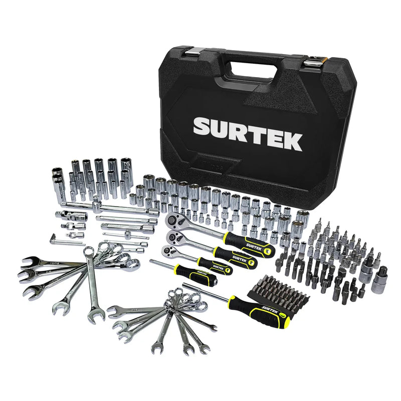 Juego Combinado de Herramientas SURTEK JCM1S 214 Piezas con Estuche
