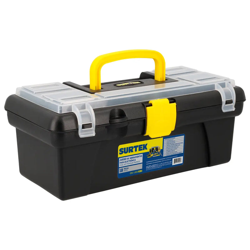 Juego Combinado De Herramientas Para Electricista 18 Piezas Con Caja Plástica - Surtek JEL18