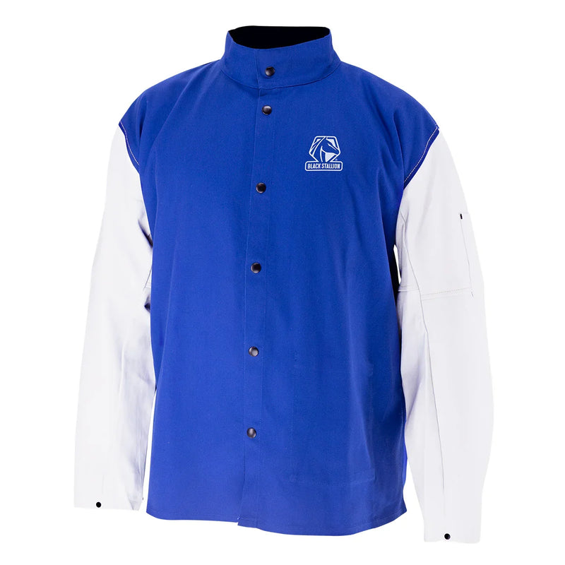 Chaqueta para Soldador Piel de Cabra y Algodón FR Black Stallion JH3010-RB