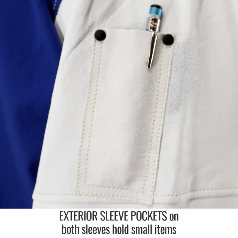 Chaqueta para Soldador Piel de Cabra y Algodón FR Black Stallion JH3010-RB