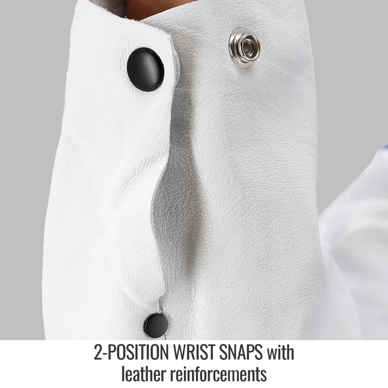 Chaqueta para Soldador Piel de Cabra y Algodón FR Black Stallion JH3010-RB