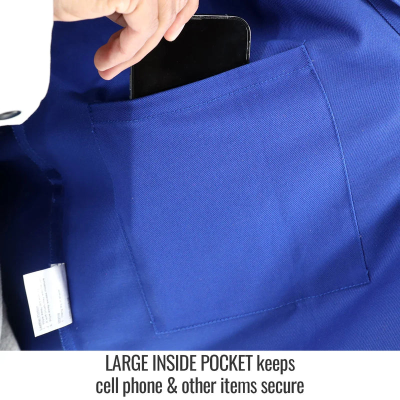 Chaqueta para Soldador Piel de Cabra y Algodón FR Black Stallion JH3010-RB