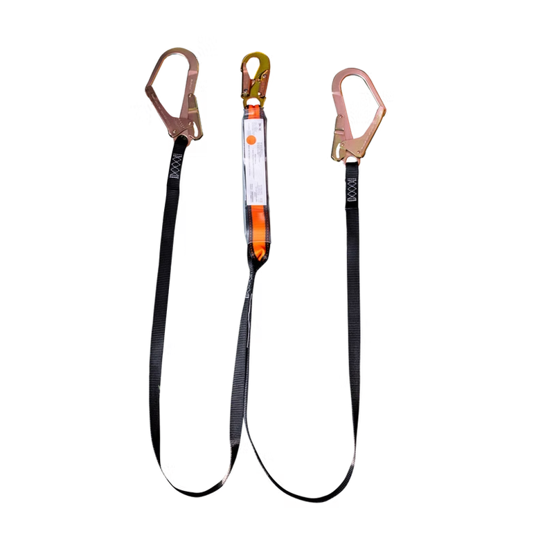 Línea de Vida Nylon Doble Banda con Amortiguador y Ganchos Grandes - SKOLD LVN-D-GG