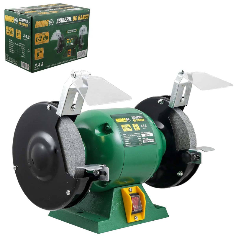 Esmeriladora de Banco 6" 1/2 Hp 3,450 RPM —  MIMS / Weston M-00585